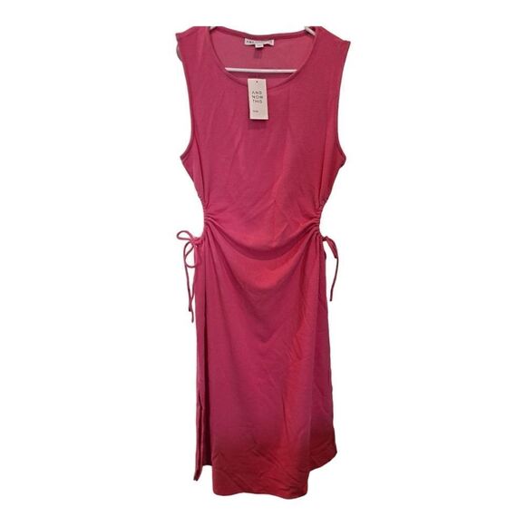 And NOW THIS Bubble Gum Pink Size OX Cut Out Dress - Picture 1 of 6